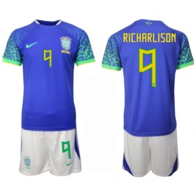 Jalkapallo Pelipaidat/Peliasut Brasilia Richarlison 9 Lasten Vieraspelipaita Mm-Kisat 2022
